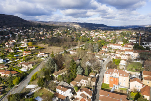 Vue sur Collonges au Mont d'Or